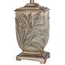 5_Stylecraft Bellevue 27 1/2" White Ivory Shade Raised Leaf Table Lamp more views