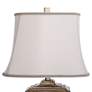 6_Stylecraft Bellevue 27 1/2" White Ivory Shade Raised Leaf Table Lamp more views