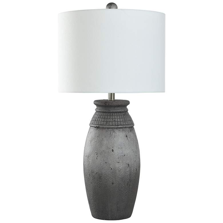Image 1 Stylecraft Benjamin 32" High Distressed Natural Gray Table Lamp