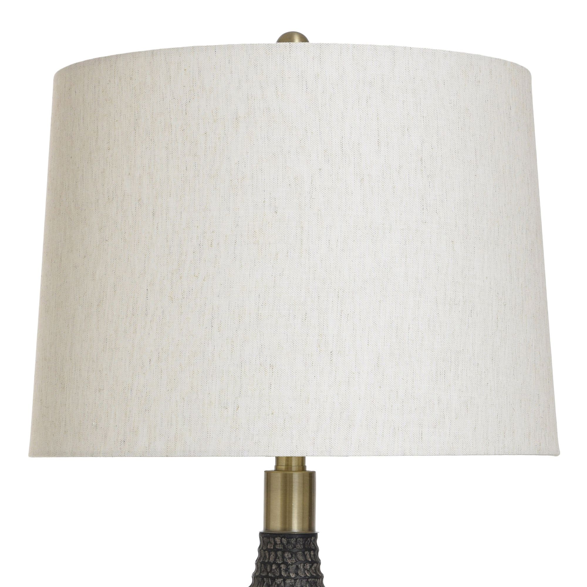 Image 4 Stylecraft Birdseed 30" High Black Textured Modern Table Lamp more views