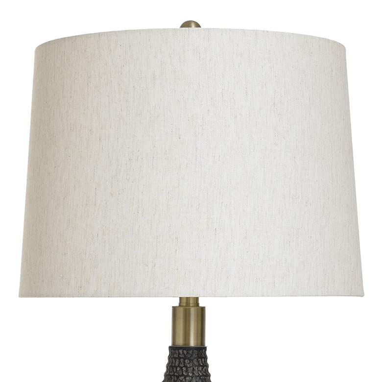 Image 4 Stylecraft Birdseed 30" High Black Textured Modern Table Lamp more views