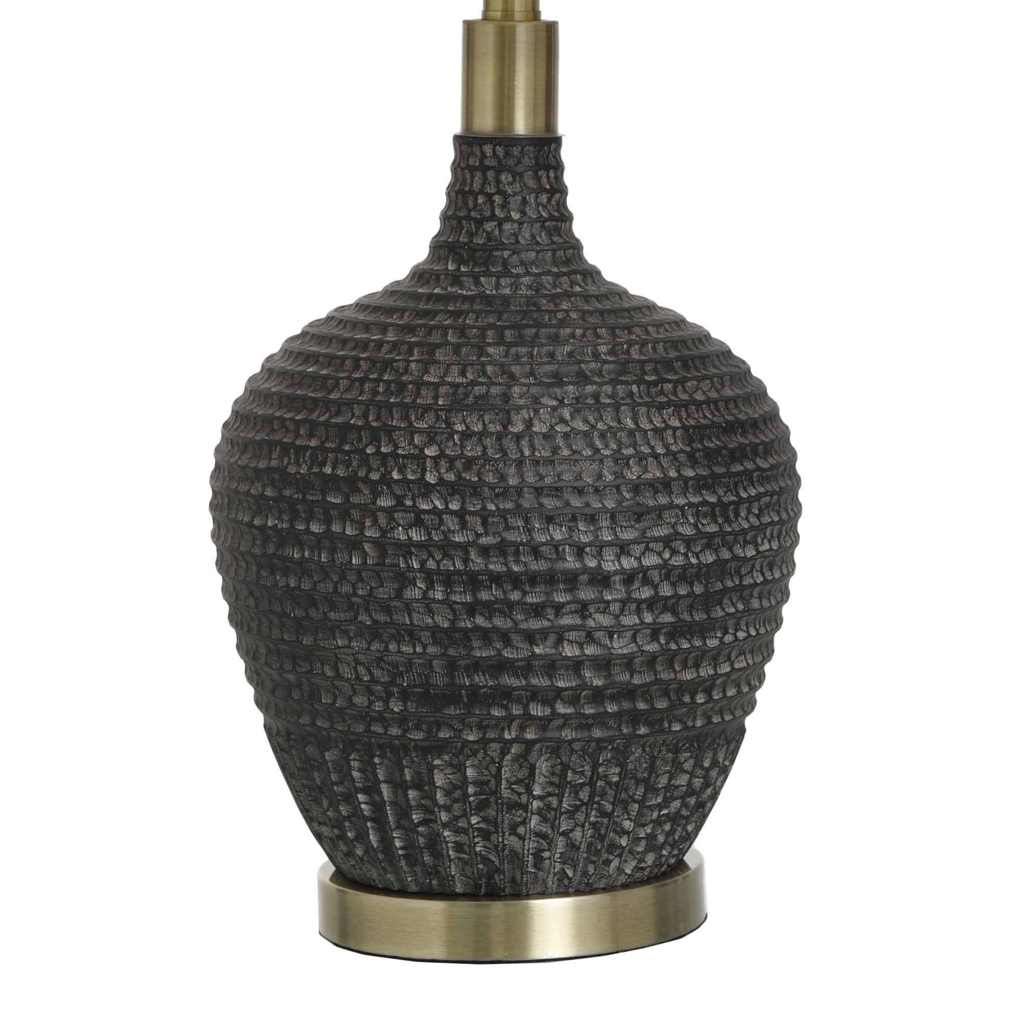 Image 5 Stylecraft Birdseed 30" High Black Textured Modern Table Lamp more views