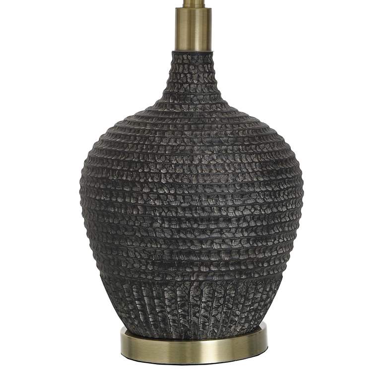 Image 5 Stylecraft Birdseed 30" High Black Textured Modern Table Lamp more views