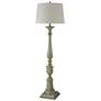 2_Stylecraft Bourgault 64" High Oatmeal and Olive Green Floor Lamp