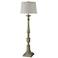 Stylecraft Bourgault 64" High Oatmeal and Olive Green Floor Lamp