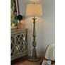 1_Stylecraft Bourgault 64" High Oatmeal and Olive Green Floor Lamp