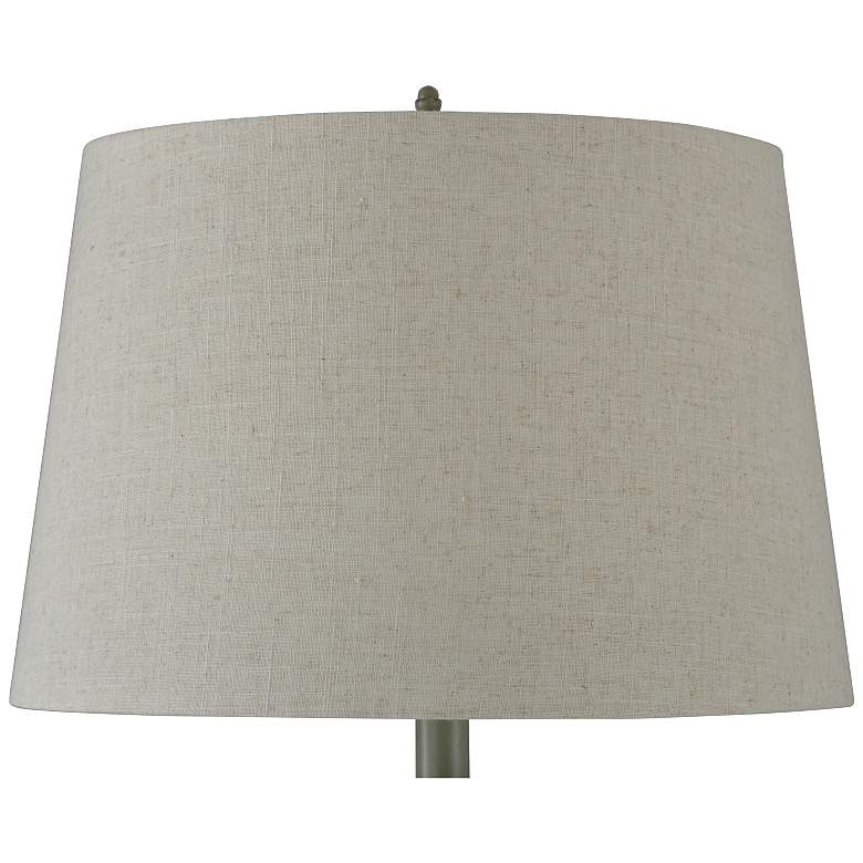 Image 4 Stylecraft Bourgault 64" High Oatmeal and Olive Green Floor Lamp more views