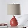 6_Stylecraft Cameron 21 1/2" Ceramic Raspberry Surprise Pink Table Lamp more views