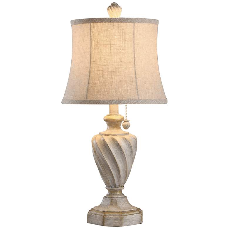 Image 6 Stylecraft Cameron 24" High Classic Urn Vase Antique White Table Lamp more views