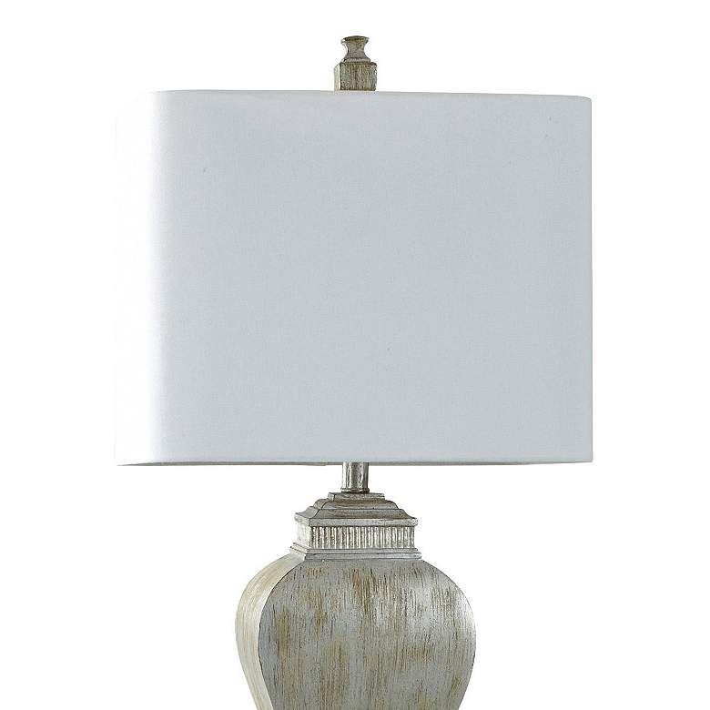 Image 2 Stylecraft Carme 33 1/2" Metallic Brushed Silver Table Lamp more views