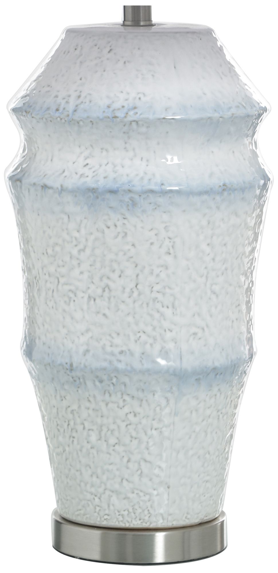 Image 4 StyleCraft Ceramic 32.5" High Bexium Blue Table Lamp with White Shade more views