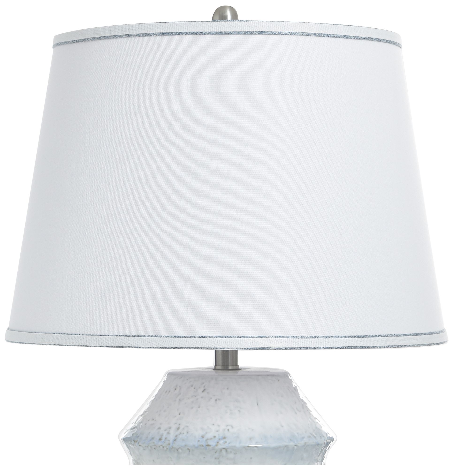 Image 5 StyleCraft Ceramic 32.5" High Bexium Blue Table Lamp with White Shade more views