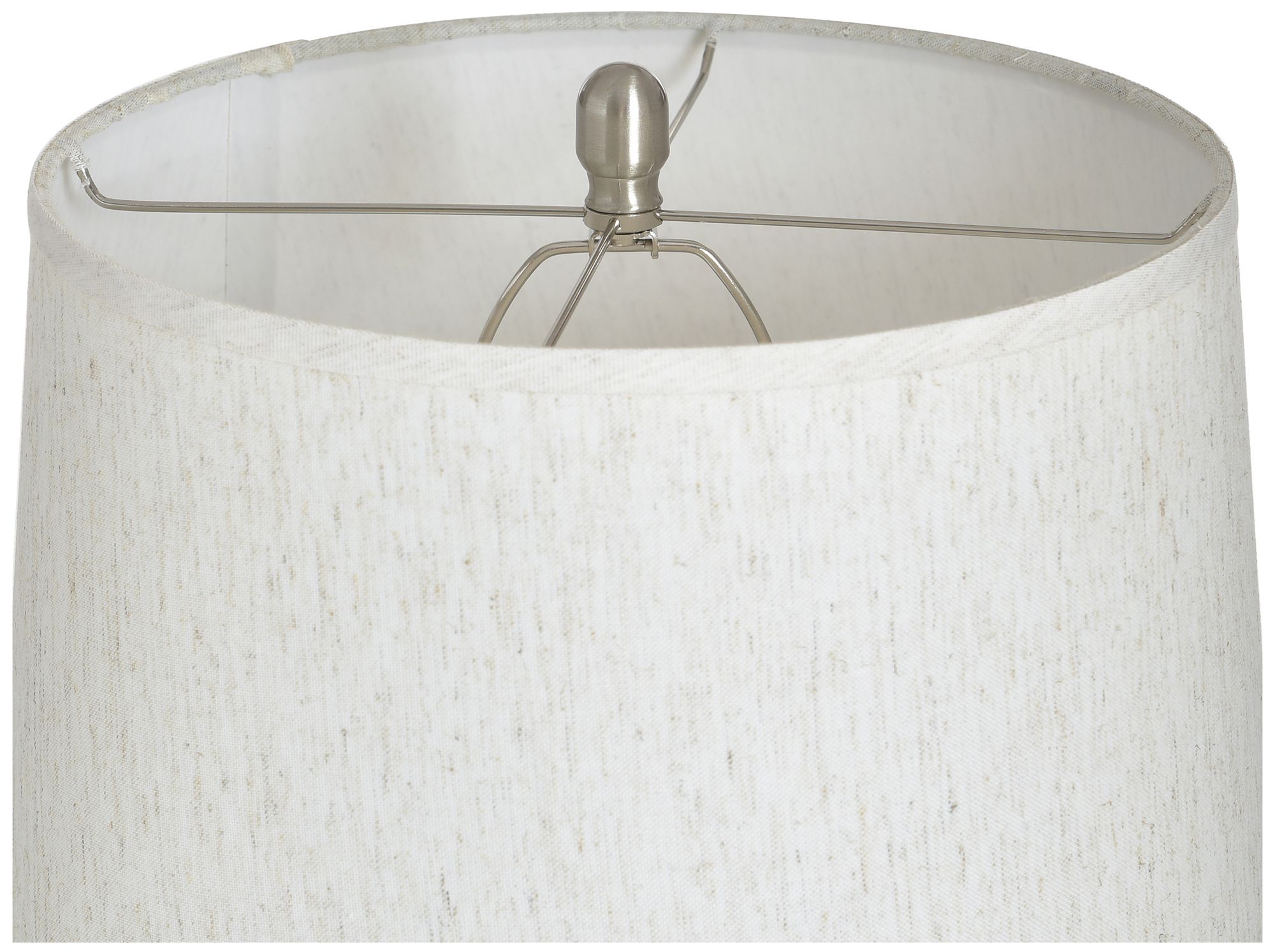 Image 6 StyleCraft Ceramic 32" High Novac Cream Table Lamp with Cream Shade more views