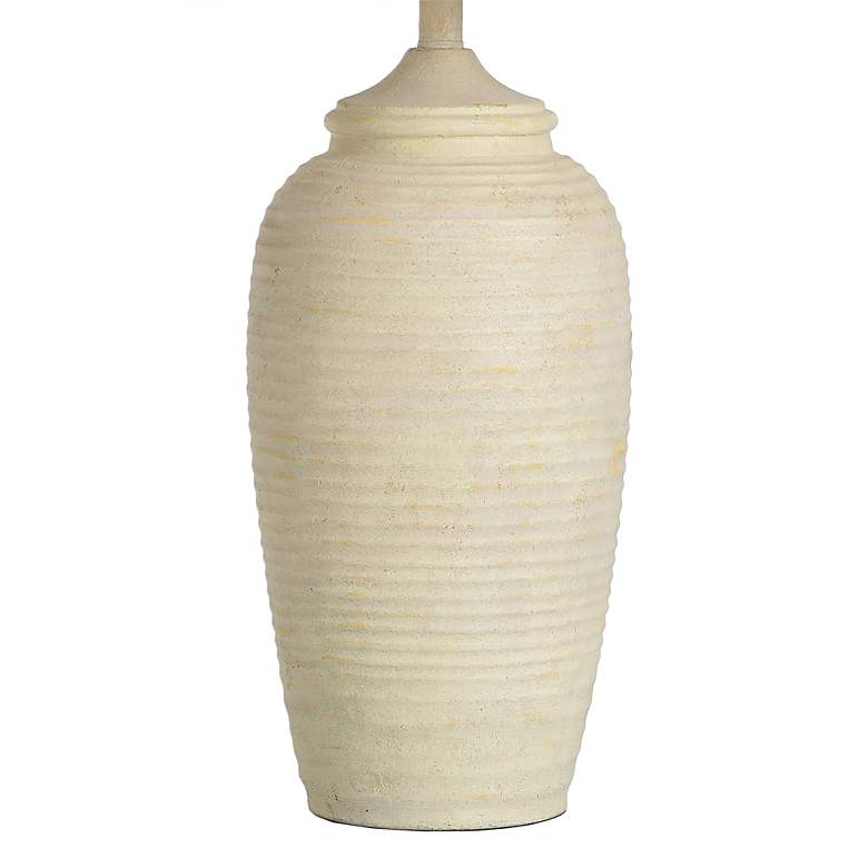 Image 4 Stylecraft Charlotte 32" High Textured Cream White Table Lamp more views