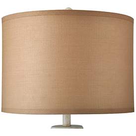 Image5 of Stylecraft Charlton 61" High Crackled White and Gold Finish Floor Lamp more views