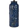 Thumbnail4 of Stylecraft Cloverfield 24 1/4" Navy-Blue Ceramic Table Lamps Set of 2 more views