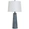 Stylecraft Conical 31 1/2" High Washed Blue Denim Table Lamp