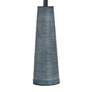 3_Stylecraft Conical 31 1/2" High Washed Blue Denim Table Lamp more views