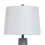 4_Stylecraft Conical 31 1/2" High Washed Blue Denim Table Lamp more views
