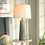 6_Stylecraft Conical 31 1/2" High Washed Blue Denim Table Lamp more views