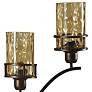 3_Stylecraft Consuela 26" Bronze and Amber Glass Uplight Table Lamp more views