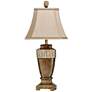 Stylecraft Conway 32" Bronze and Silver Leaf Traditional Table Lamp in scene