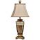 Stylecraft Conway 32" Bronze and Silver Leaf Traditional Table Lamp