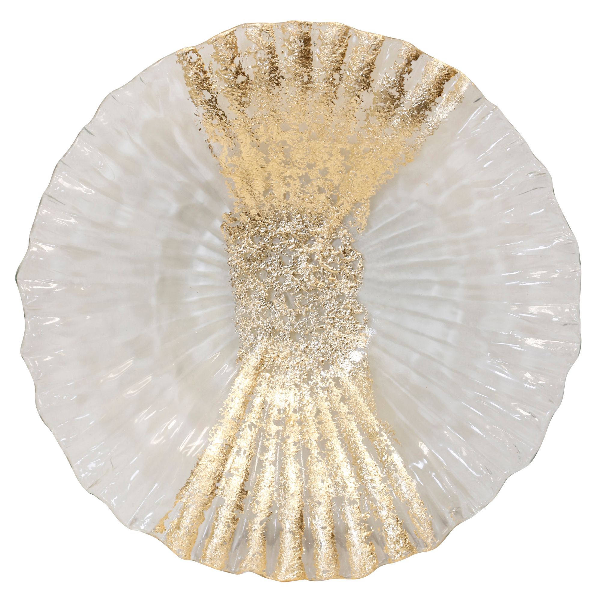 Image 2 StyleCraft Costole Centerpiece Transparent Crumbs Gold more views
