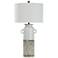 StyleCraft Cynder 34" Petite Handles Grey Ceramic Table Lamp