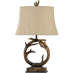 Stylecraft Dalton 30" High Open Ring Faux Antler Table Lamp