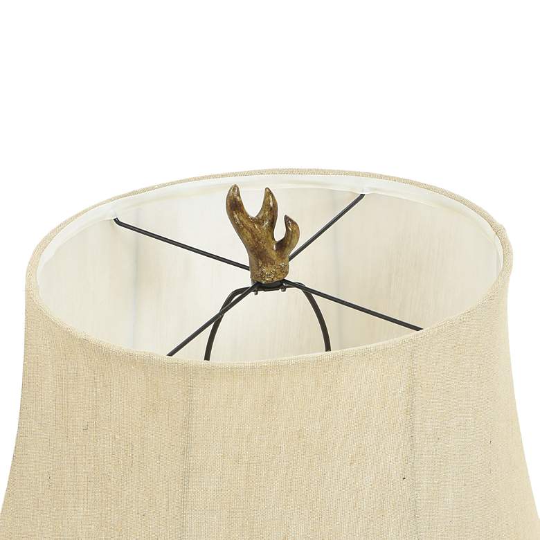 Image 6 Stylecraft Dalton 30" High Open Ring Faux Antler Table Lamp more views