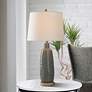 1_Stylecraft Daniel 30" High Gray Washed USB Port Ceramic Table Lamp