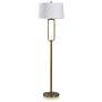 Stylecraft Dann Foley 64" Modern Polished Brass Floor Lamp