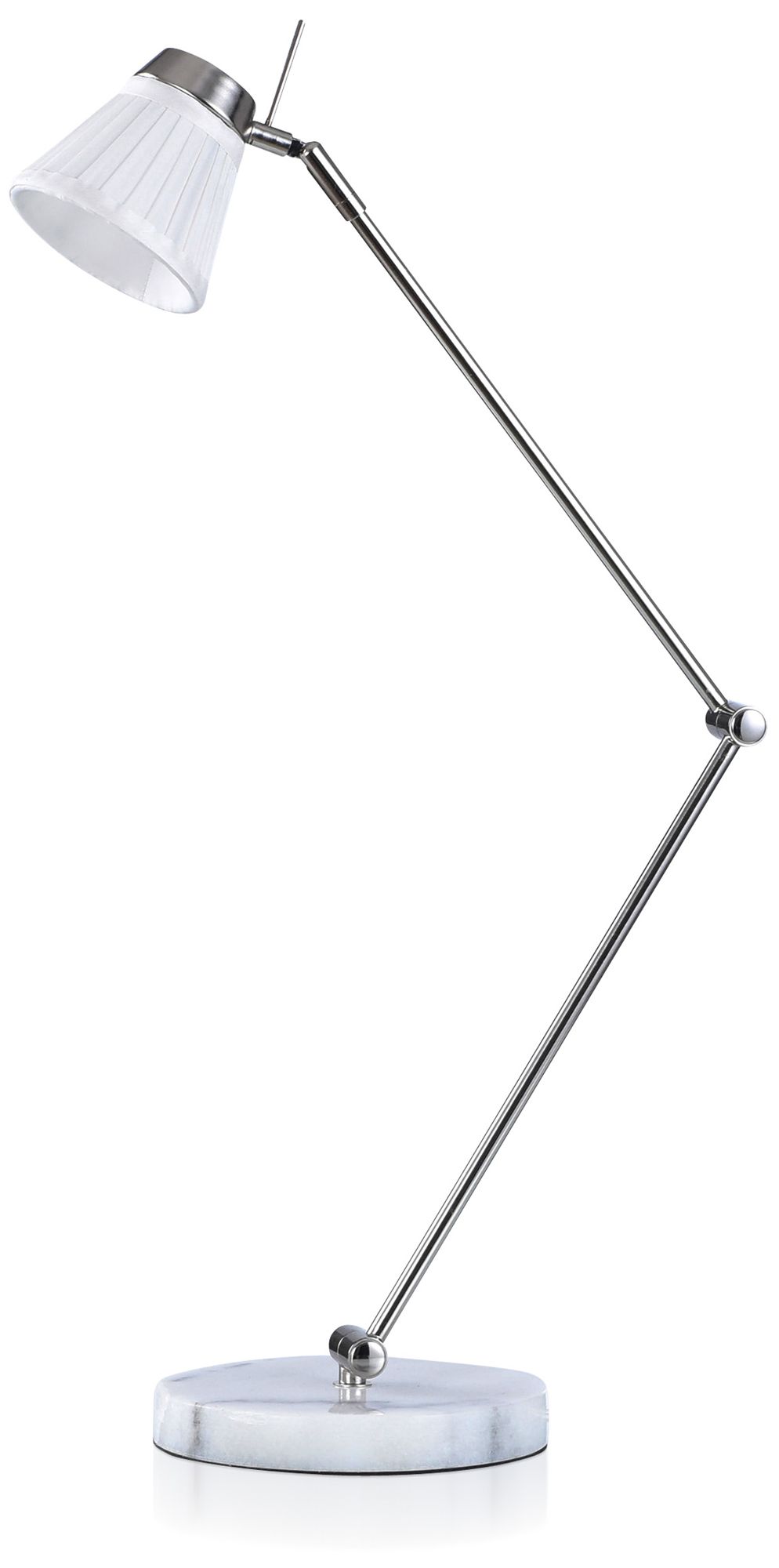 Stylecraft Dann Foley Nickel Finish Adjustable Desk Lamp 284C2