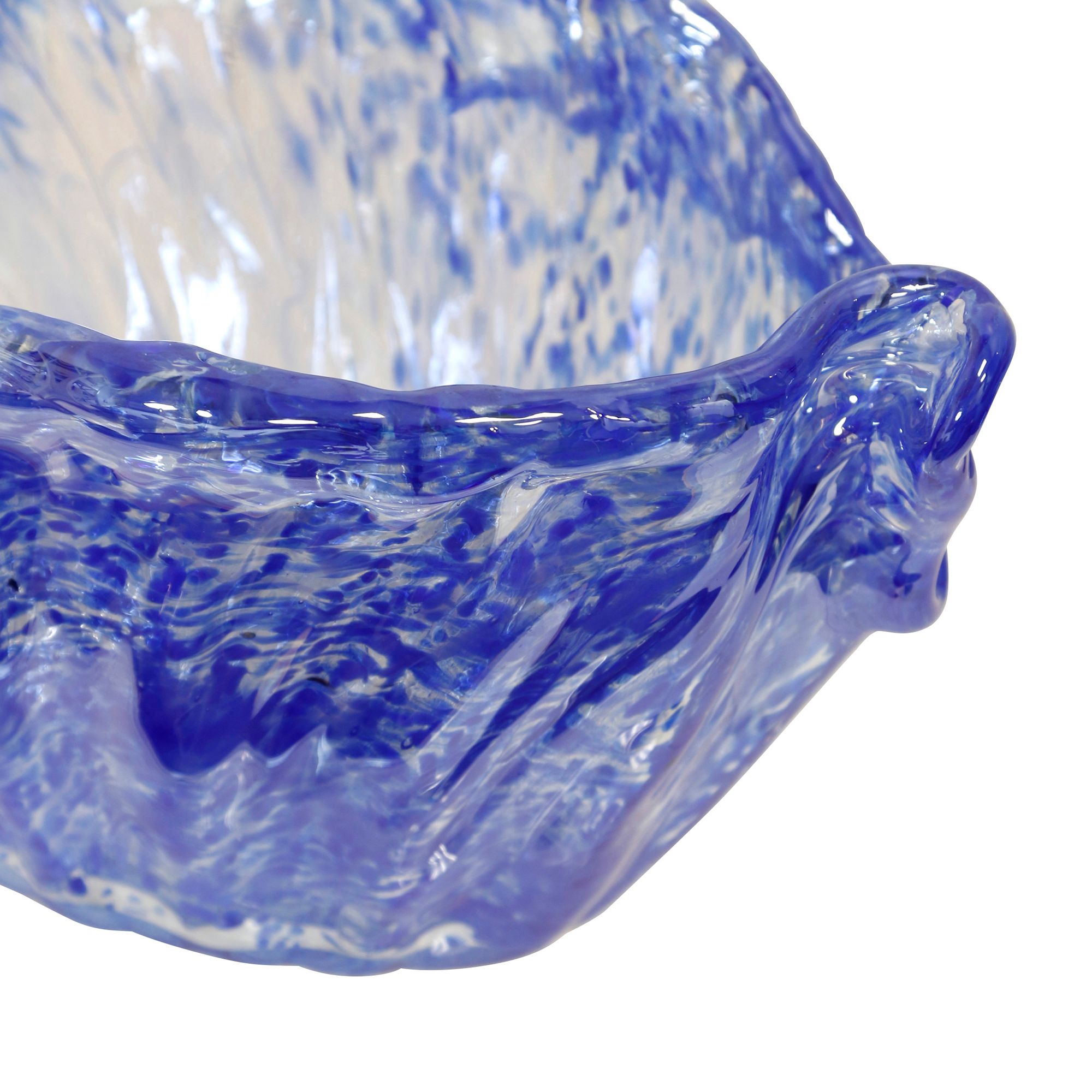 Image 2 StyleCraft Dea Bowl Transparent Graniglia Blue 7.5" x 10.5" x 5" more views