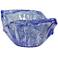 StyleCraft Dea Bowl Transparent Graniglia Blue 8.2" x 14.5" x 7"