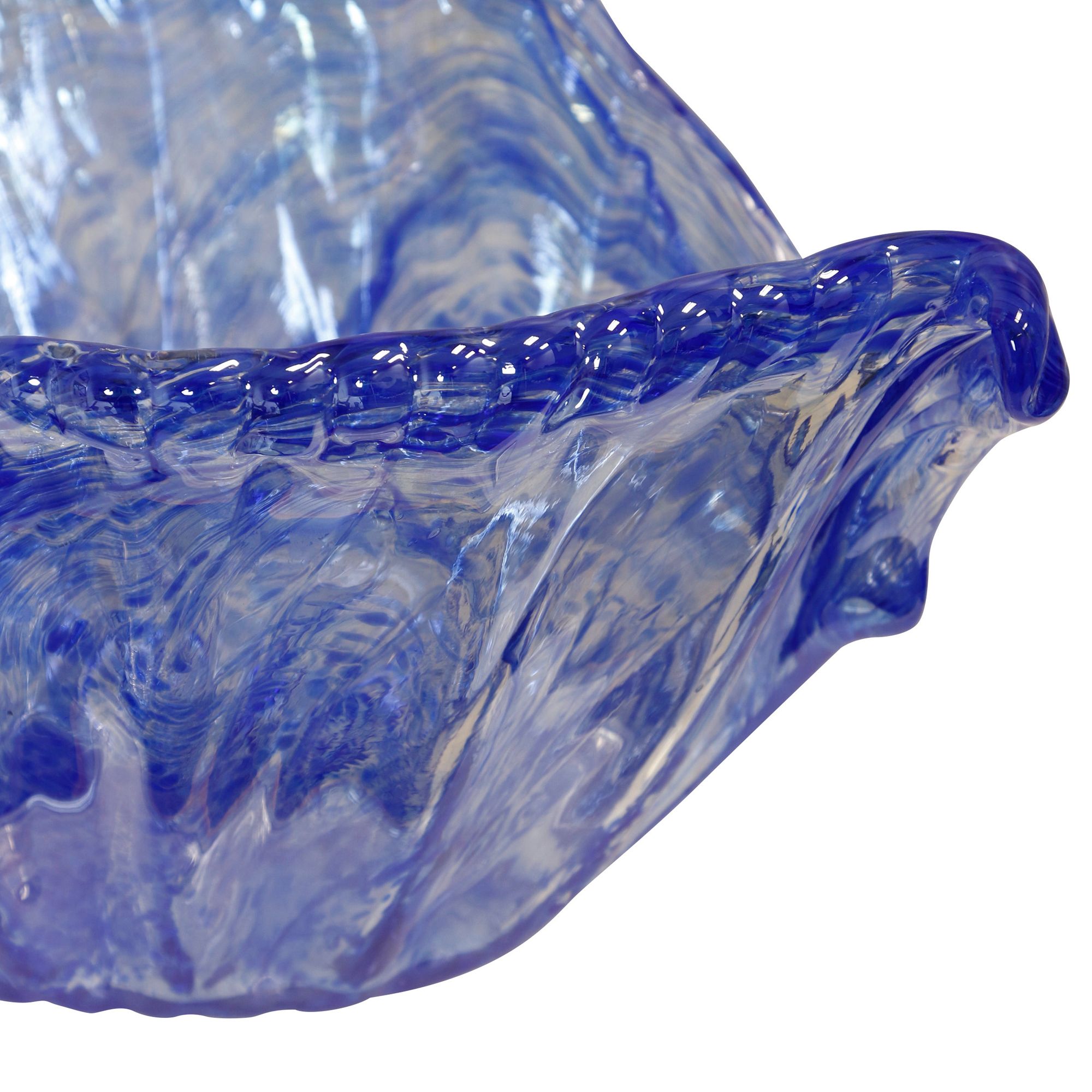Image 2 StyleCraft Dea Bowl Transparent Graniglia Blue 8.2" x 14.5" x 7" more views
