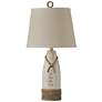 Stylecraft Dockside 26.25 Canvas and Distressed White Coastal Table Lamp