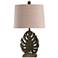 Stylecraft Dora 31 1/2" High Table Green and Brown Leaf Lamp
