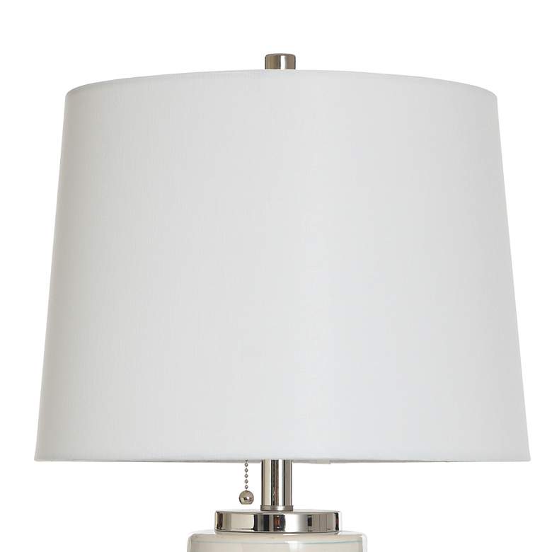 Image 5 Stylecraft Ellis 29" High Turquoise and Warm Gray Ceramic Table Lamp more views