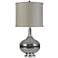 Stylecraft Elyse 32" Smoke Glass and Steel Table Lamp