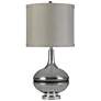 Thumbnail1 of Stylecraft Elyse 32" Smoke Glass and Steel Table Lamp