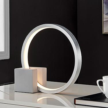 Stylecraft Fannie 12 1/4" High Aluminum Gray LED Accent Table Lamp