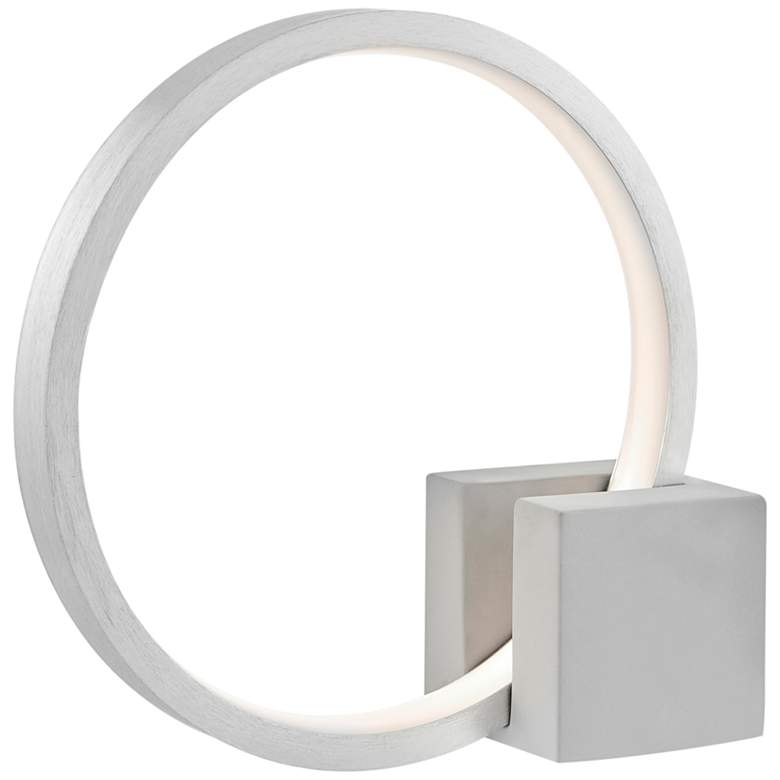 Image 2 Stylecraft Fannie 12 1/4" High Aluminum Gray LED Accent Table Lamp