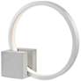 2_Stylecraft Fannie 12 1/4" High Aluminum Gray LED Accent Table Lamp