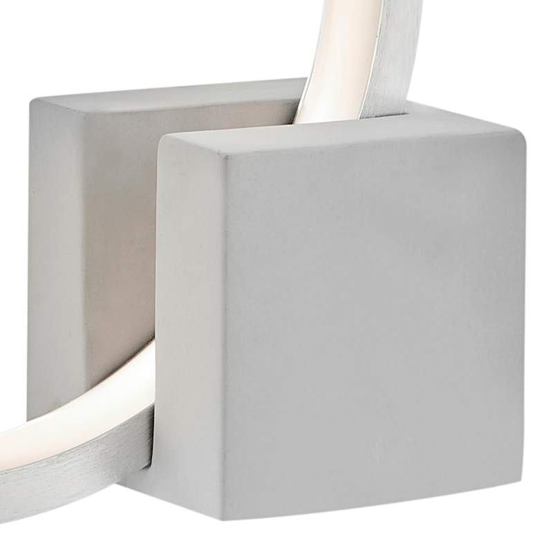 Image 4 Stylecraft Fannie 12 1/4" High Aluminum Gray LED Accent Table Lamp more views