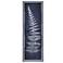 StyleCraft Fern 35 12/2" Navy Blue and Silver Printed Canvas Wall Art