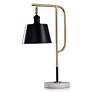 Stylecraft Gemma 22" High Gold and Black Finish Modern Desk Lamp