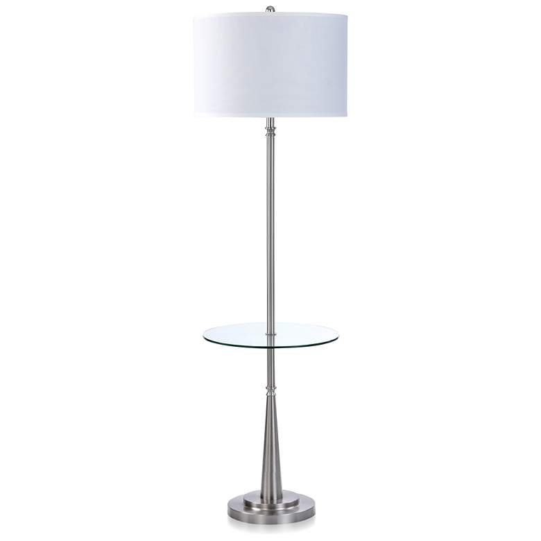 Image 1 Stylecraft Gemma 63 inch High Modern lass Table Floor Lamp