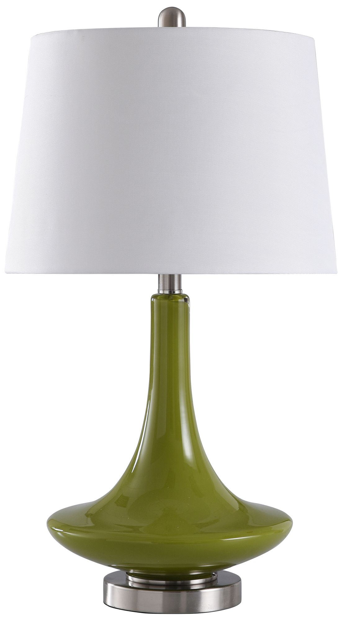 Mid Century Genie Style outlet Lamp, Avocado Green, With Bead Detail